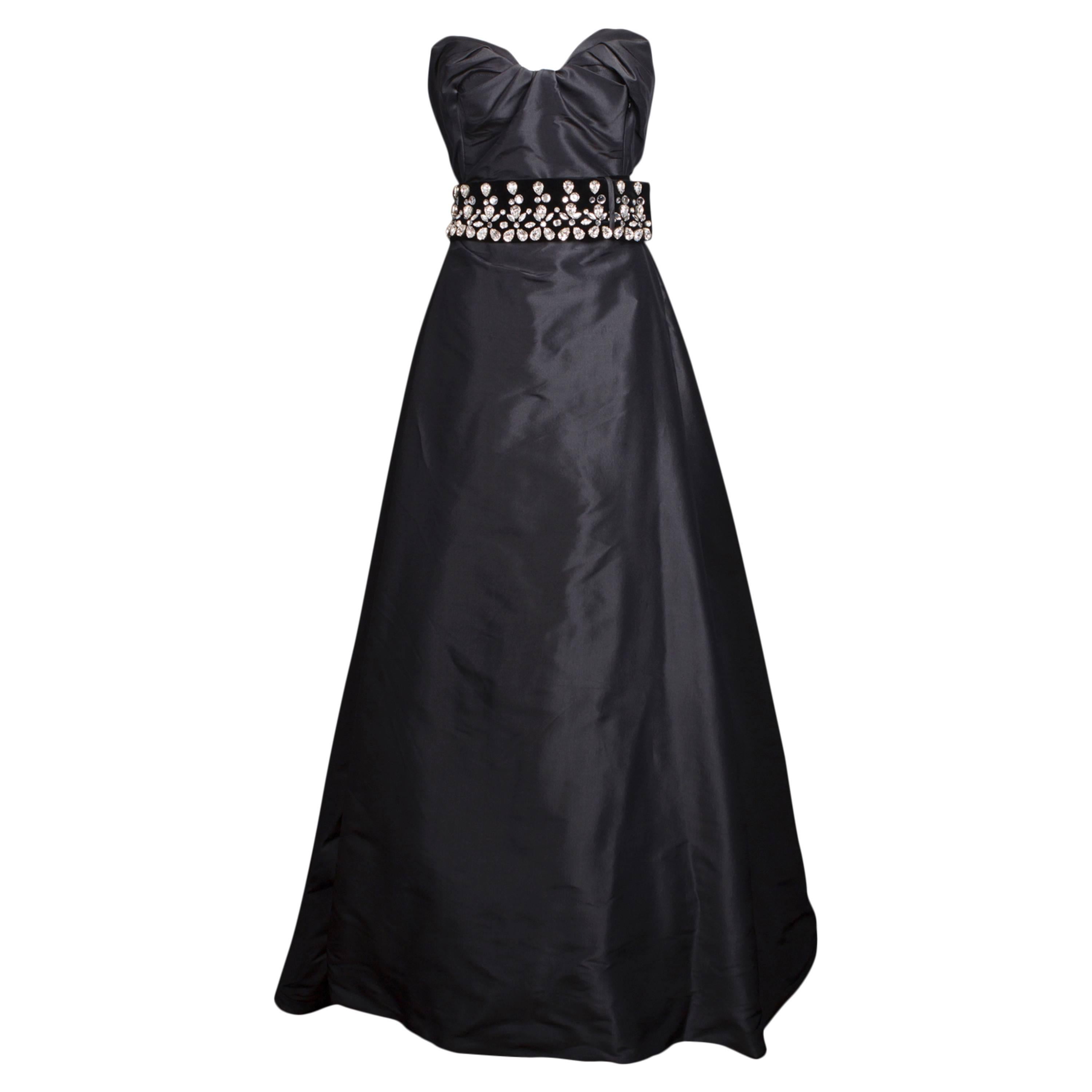 Black Taffeta & Rhinestone Vivienne Westwood Ball Gown