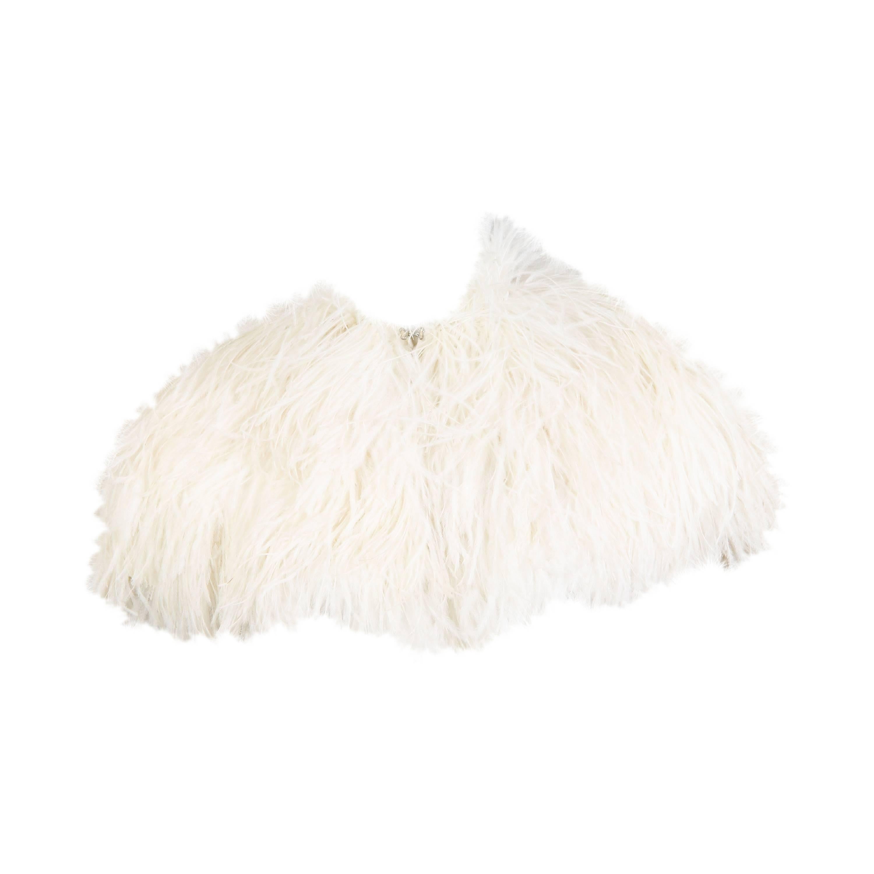 1950s Ostrich Feather Capelet