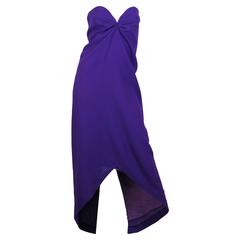Yves Saint Laurent strapless dress 4