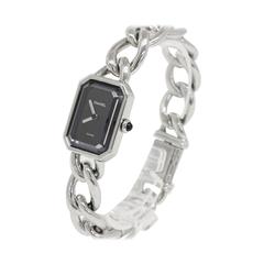 Vintage Chanel Premiere Stainless Steel Chain Watch