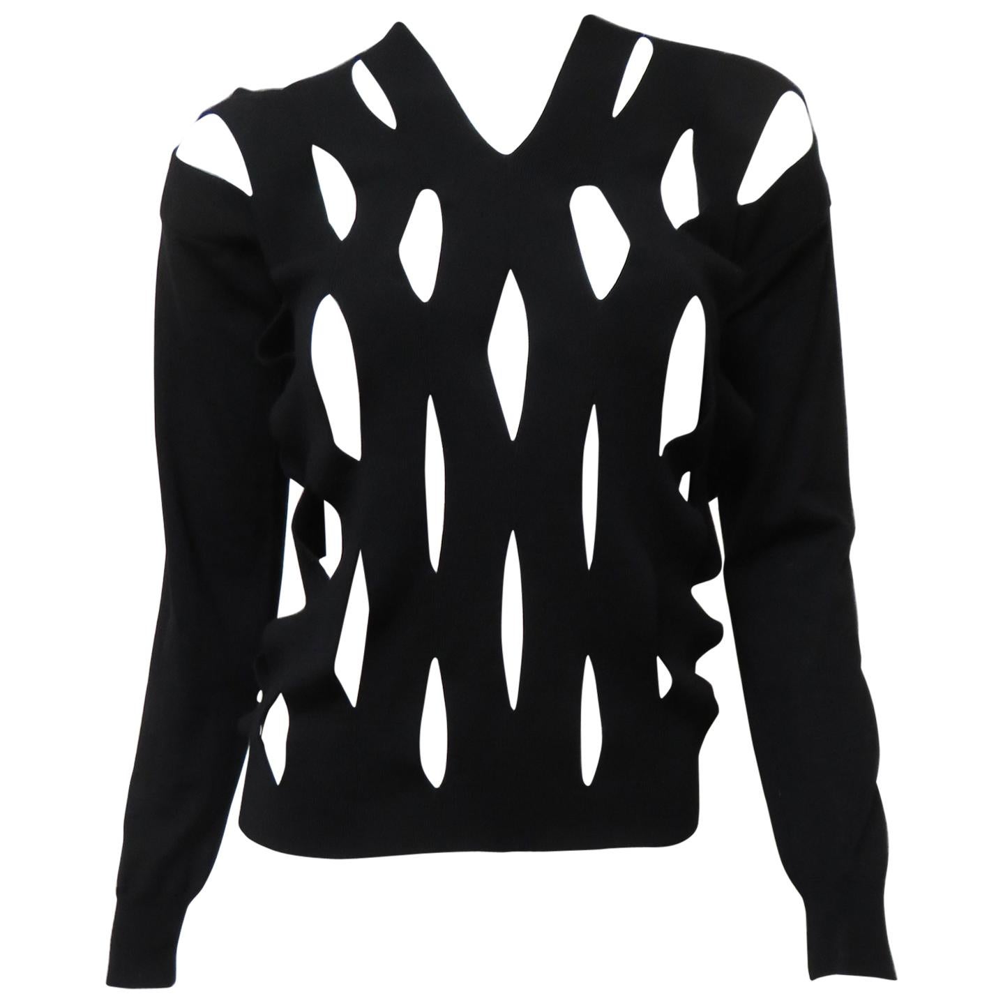 Comme des Garcons New Cut out Sweater For Sale