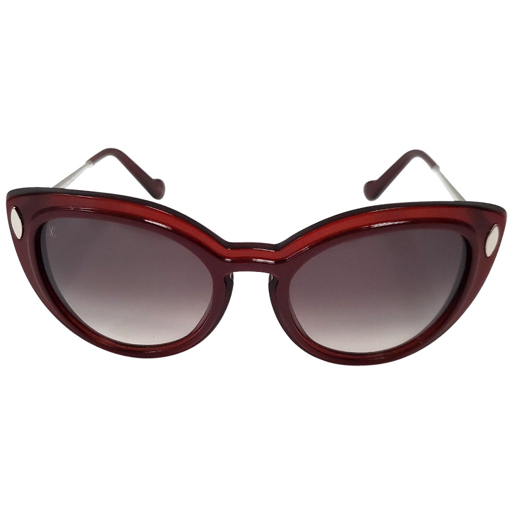 Louis Vuitton Gold/Brown Gradient RG0188 Party Square Sunglasses For Sale at 1stDibs