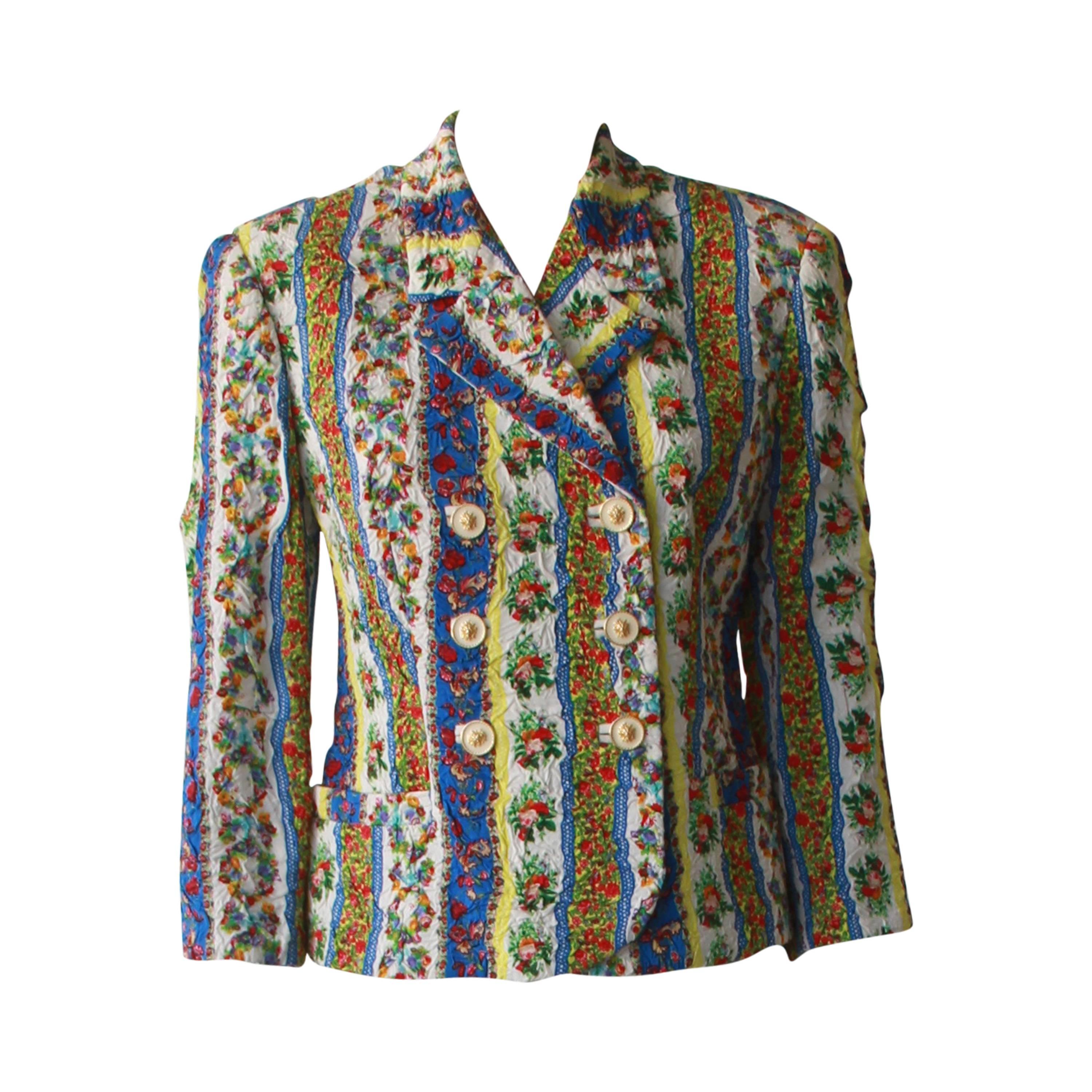 Gianni Versace Printed Jacket Spring 1994 For Sale