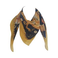 1980s Salvatore Ferragamo multicolour foulard