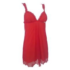 2002 John Galliano red beachwear NWOT 6