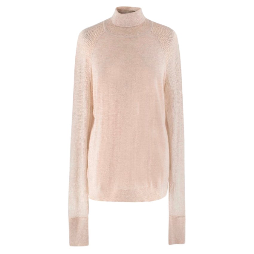 Donna Karan Brown Wool Over-sized Sweater Sz S For Sale at 1stDibs