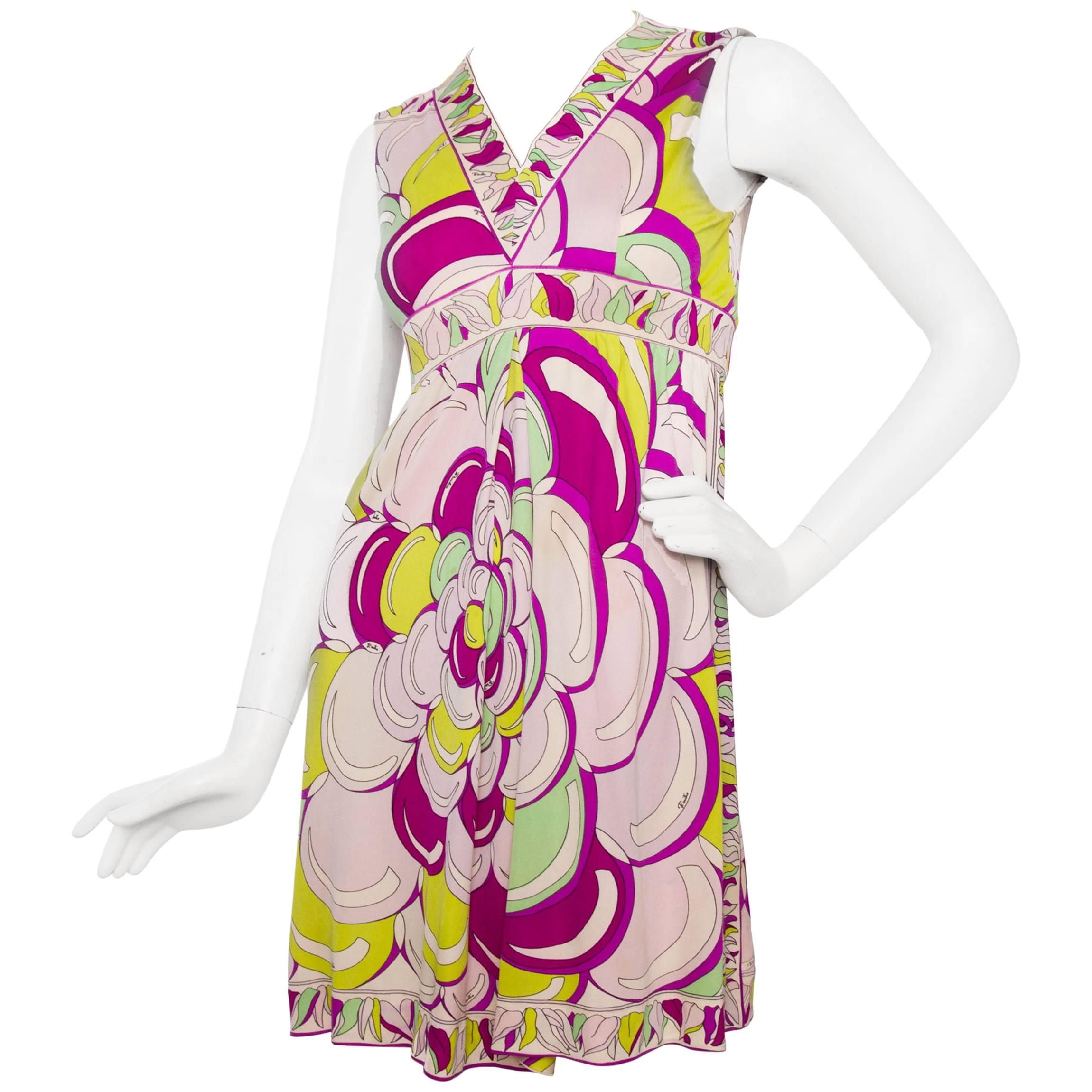 1960 Emilio Pucci Silk Jersey Dress  For Sale