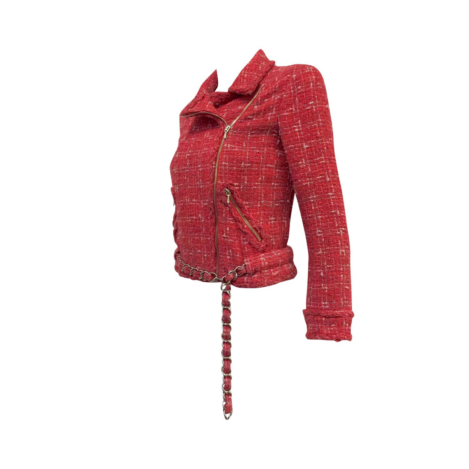 tweed motorcycle jacket