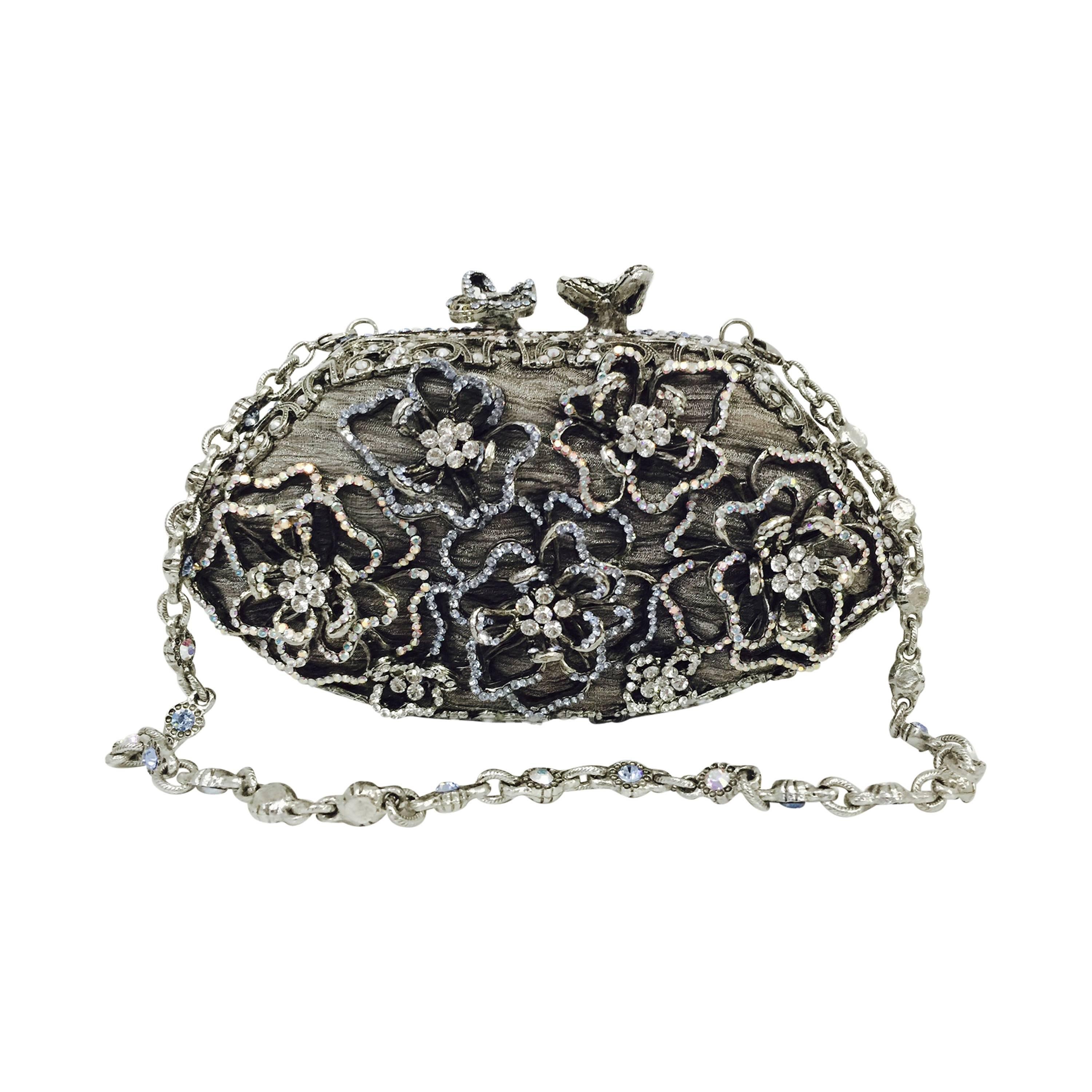 Edidi Aurora Borealis Swarovski Crystal Evening Bag