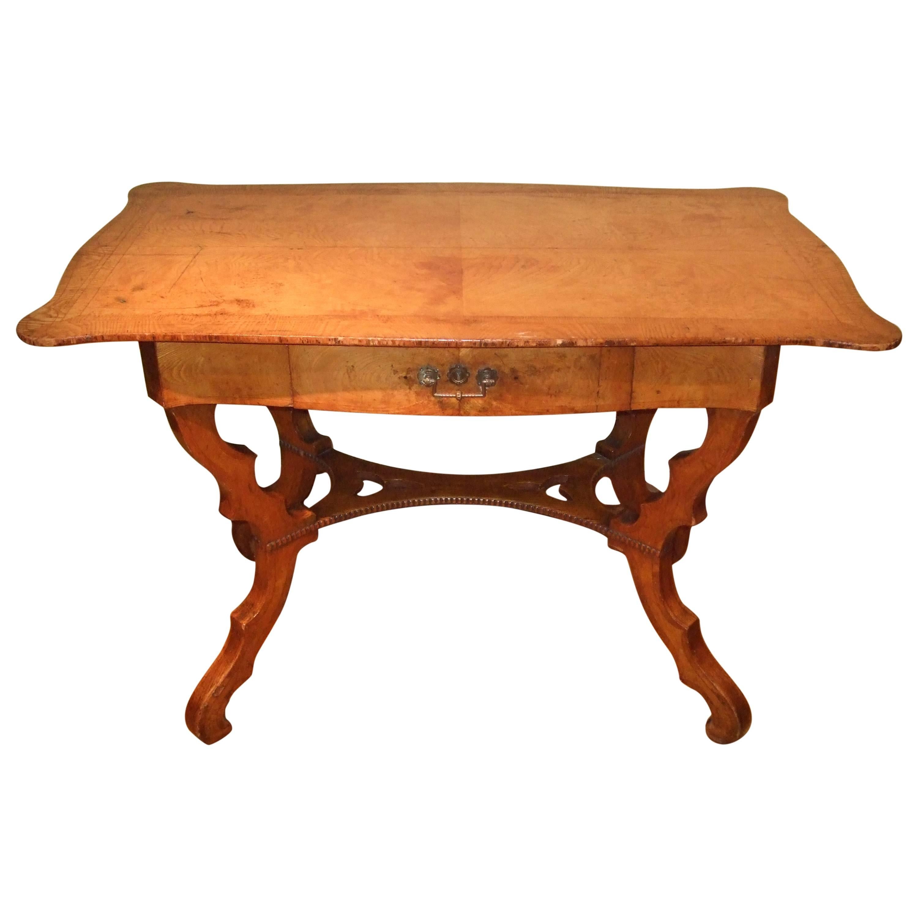 19th Century Satinwood Dressing Table Sewing Table For Sale