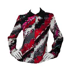 Emilio Pucci Velvet Zip-Up Jacket 
