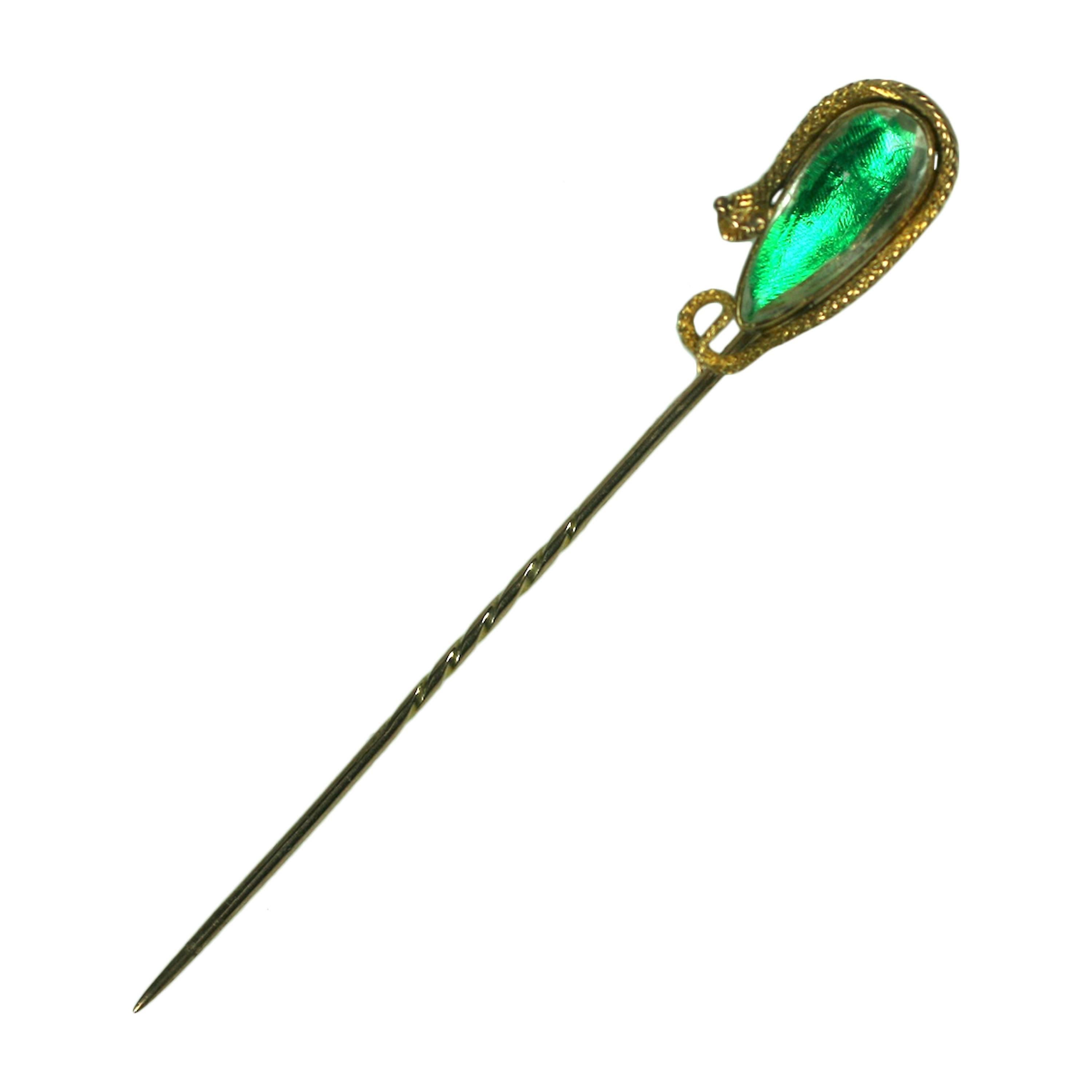 Unusual Victorian Snake Stickpin For Sale