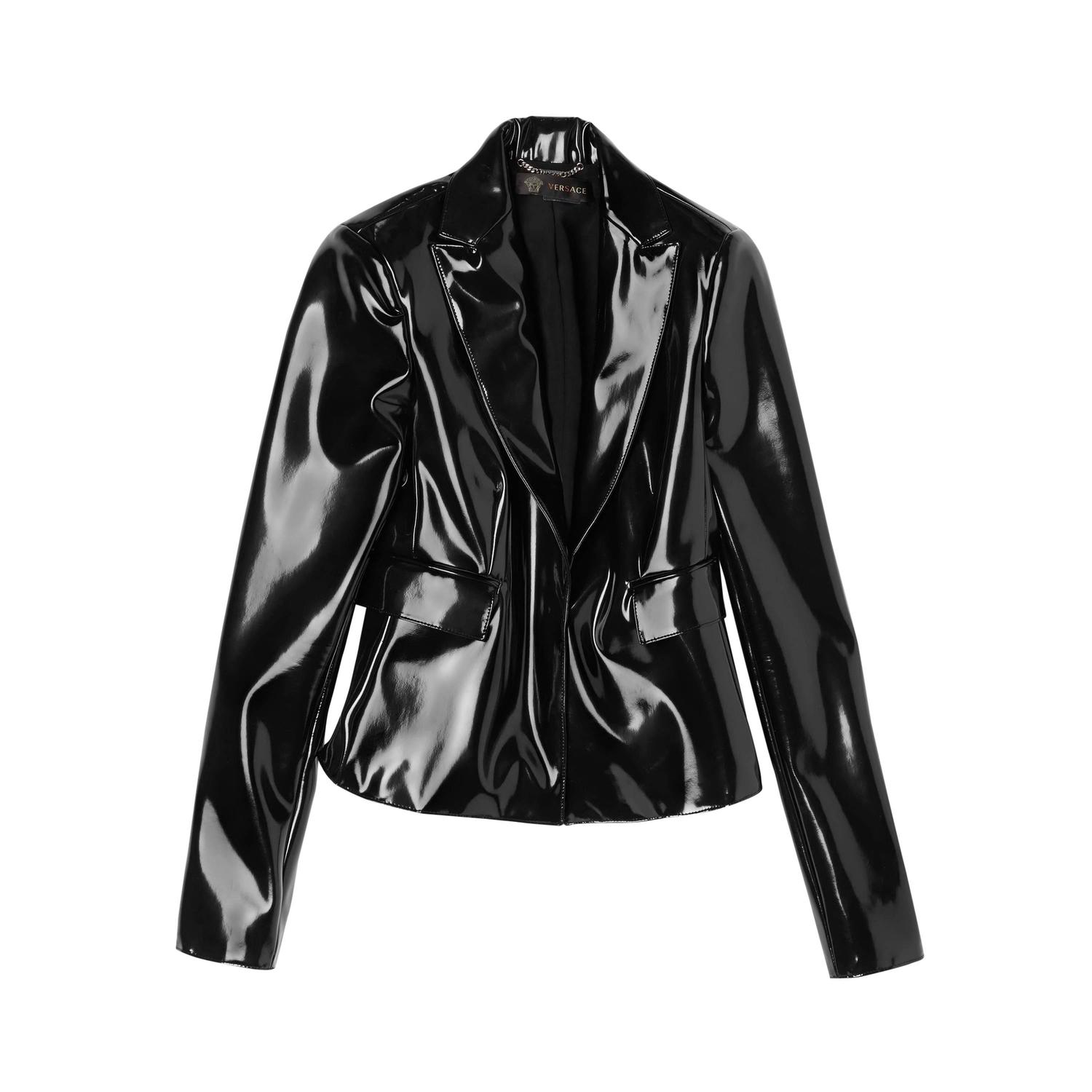 black vinyl jacket