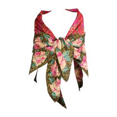 1980's Emanuel Ungaro Floral Shawl