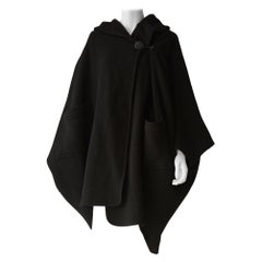 Issey Miyake  Black Wool Butterfly Coat