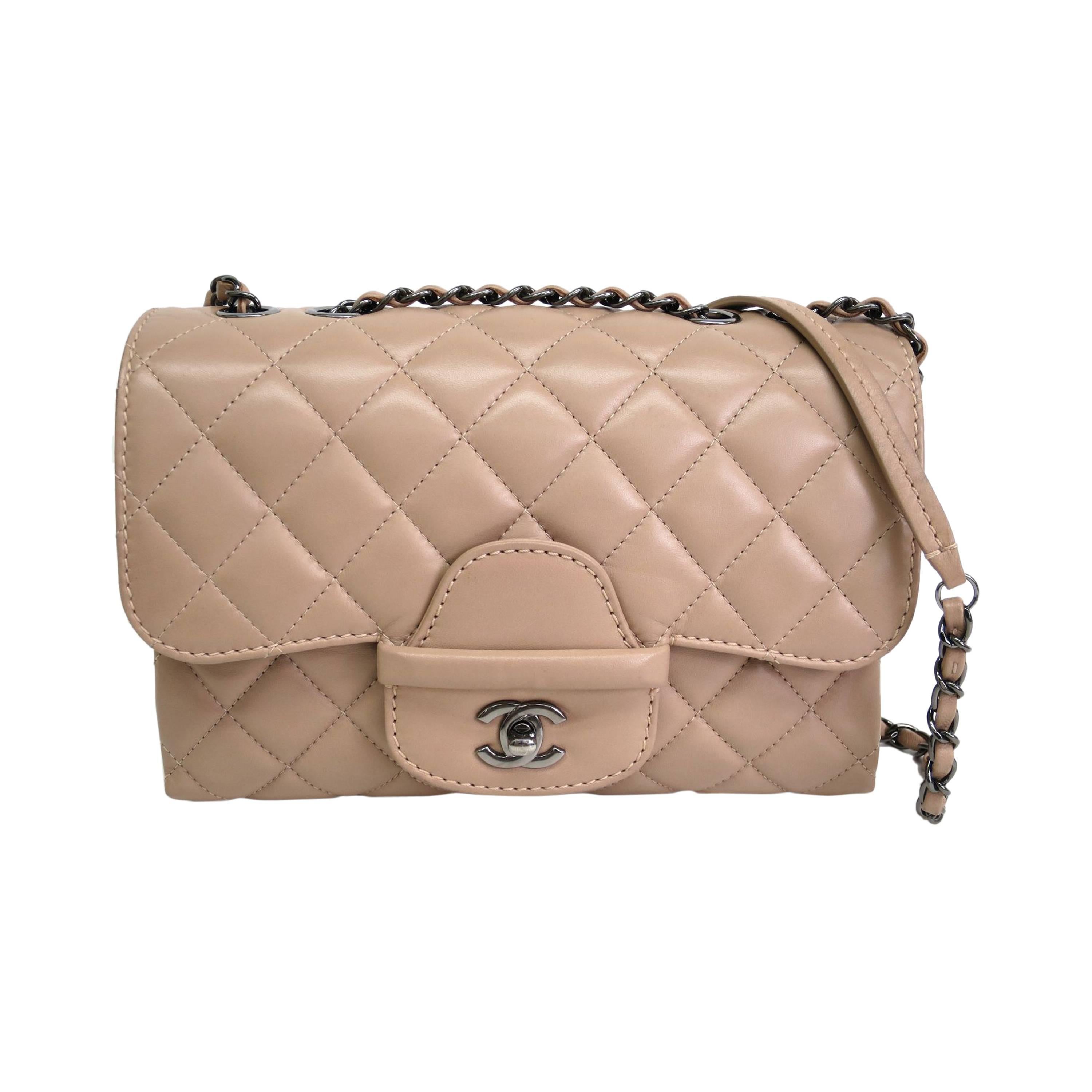 Chanel Quilted Lambskin Leather Flap Shoulder Bag