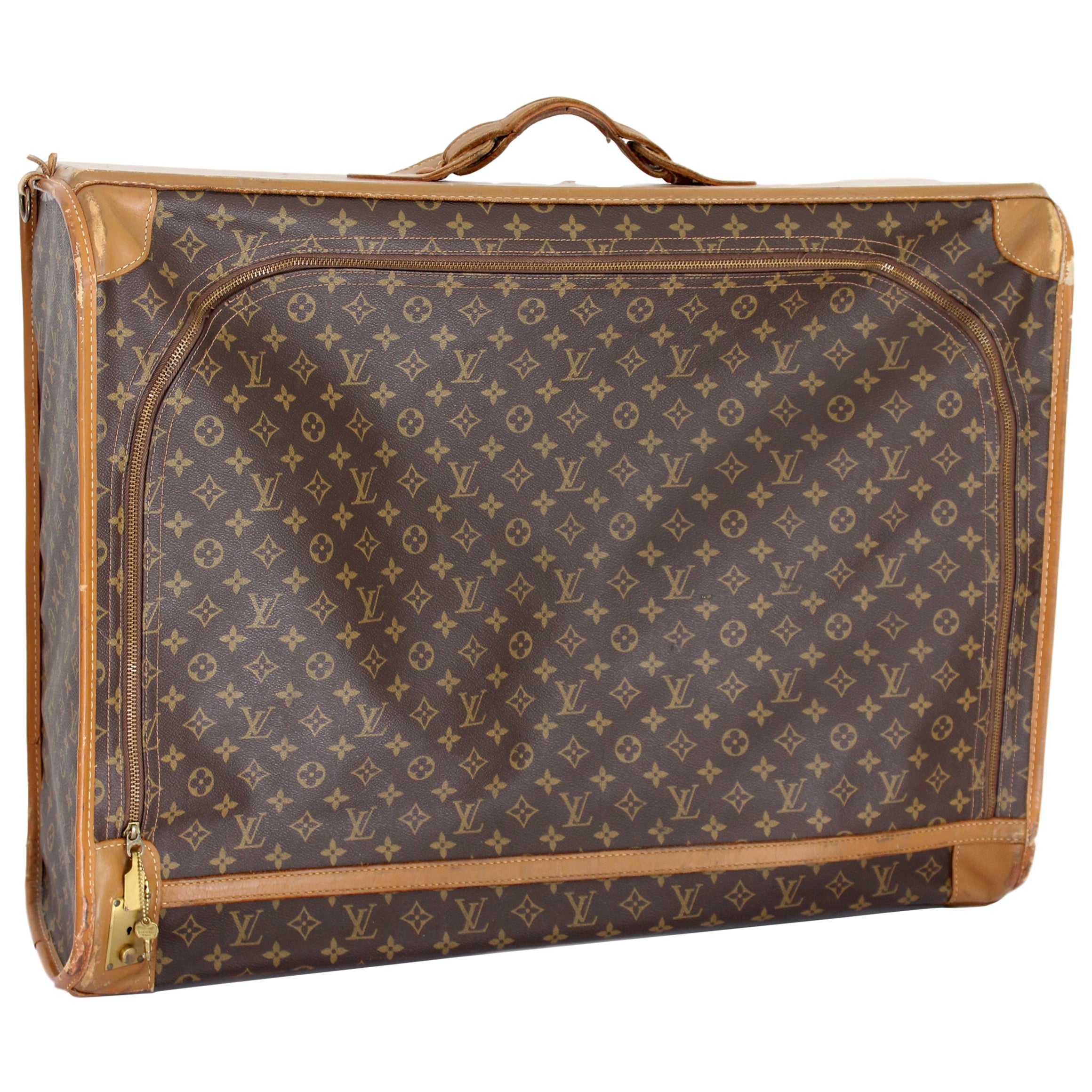Vintage Louis Vuitton Large Folding Garment Monogram Luggage, circa
