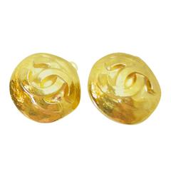 Vintage Signed Chanel 96A CC Logo Pendant Necklace