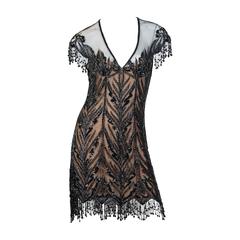 Bob Mackie Perlenbesetztes Kleid