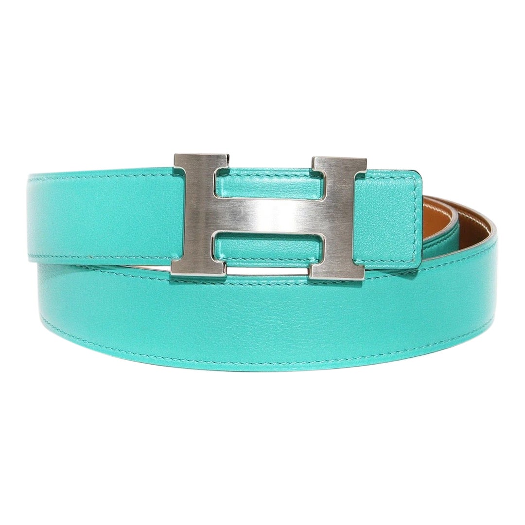 Hermes Light Blue Belt For Sale at 1stDibs