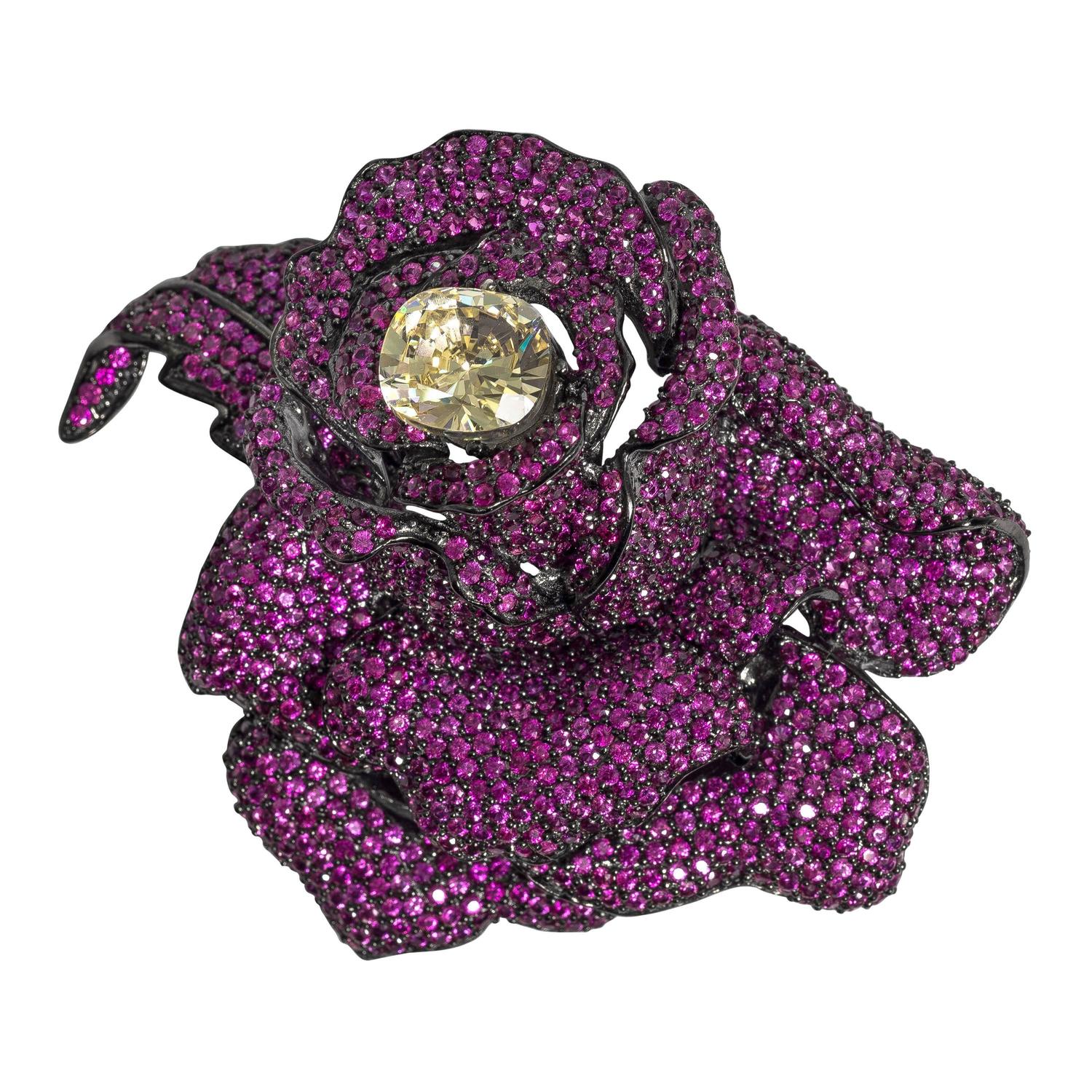 Homage to JAR Exquisite Madame du Barry Faux Violet