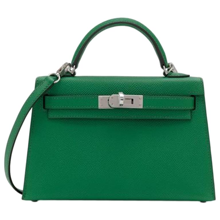 2020  Hermès Cactus & Blue Atol Leather Kelly 20cm II