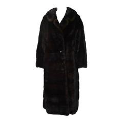Horizontal Mahogany Mink Coat 2