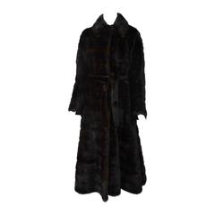 1970s Horizontal Fit and Flare Mink Coat For Sale at 1stDibs