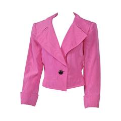 Tom Ford for Yves Saint Laurent Pink Silk Jacket at 1stdibs