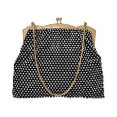 Rhinestone-studded Evening Bag