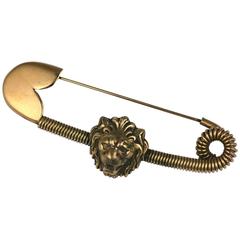 Chanel Lion Head Safety Pin Brooch, Maison Goossens 4