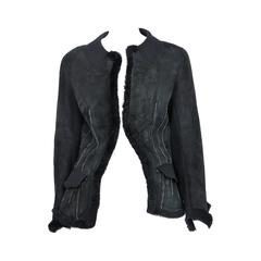Vintage Yohji Black Shearling Jacket 