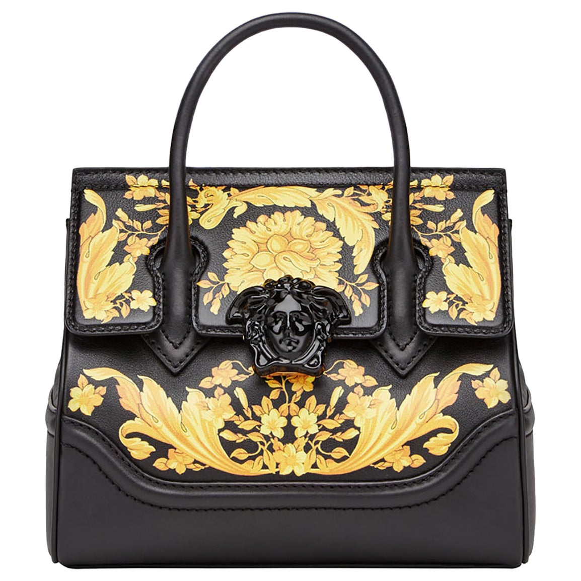 New GIANNI VERSACE COUTURE black quilted leather shoulder bag at 1stDibs