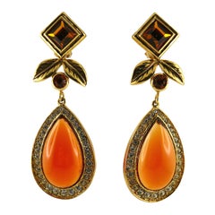 Orecchini pendenti Jean-Louis Scherrer Vintage