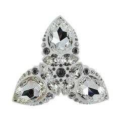 Christian Dior Massive Lucite and Crystal Brooch 6
