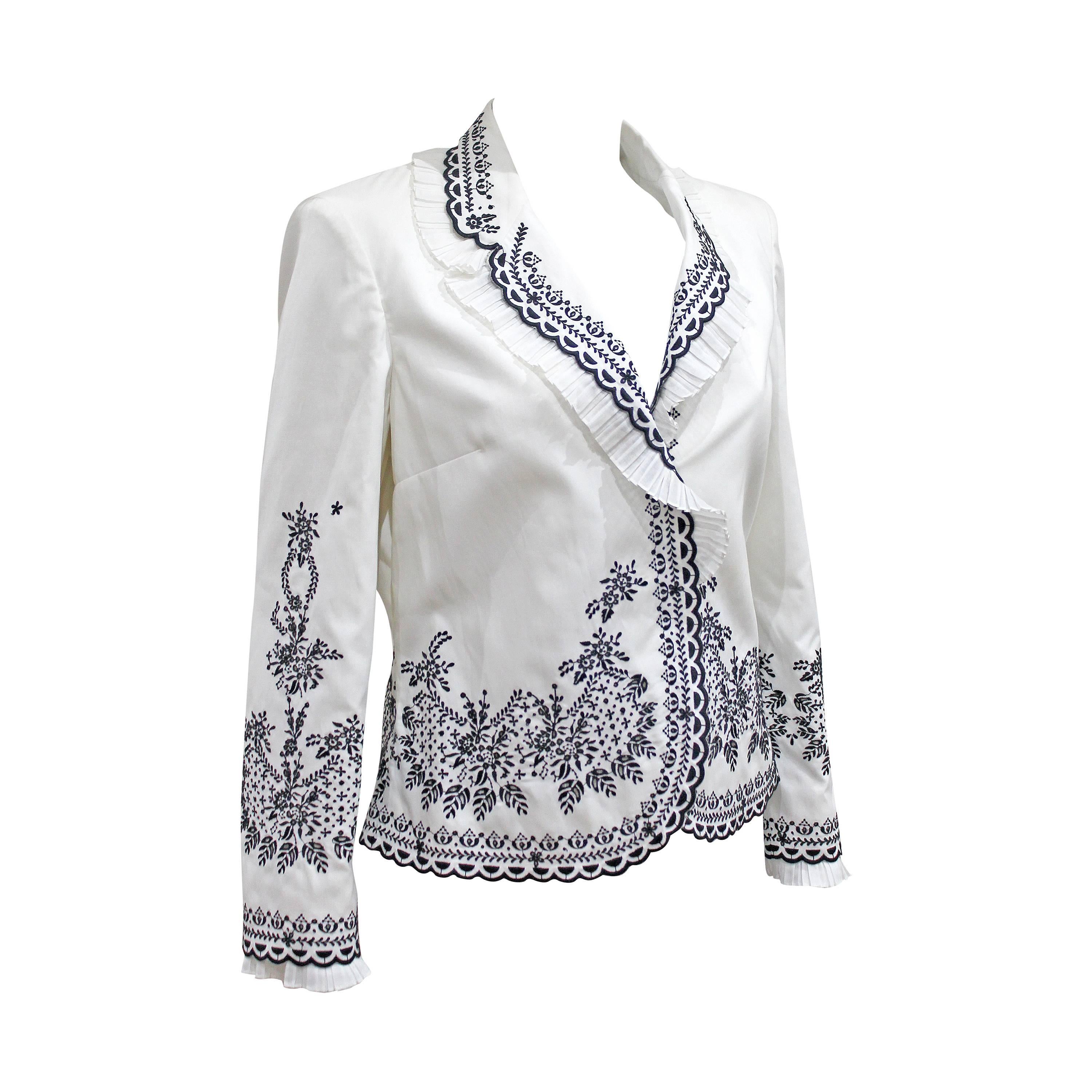 Alexander McQueen embroidered tailored 'Sarabande' jacket, c. 2007 For Sale