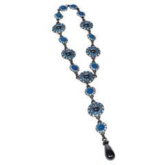 Vintage Yves Saint Laurent Rive Gauche Divine Long Necklace  