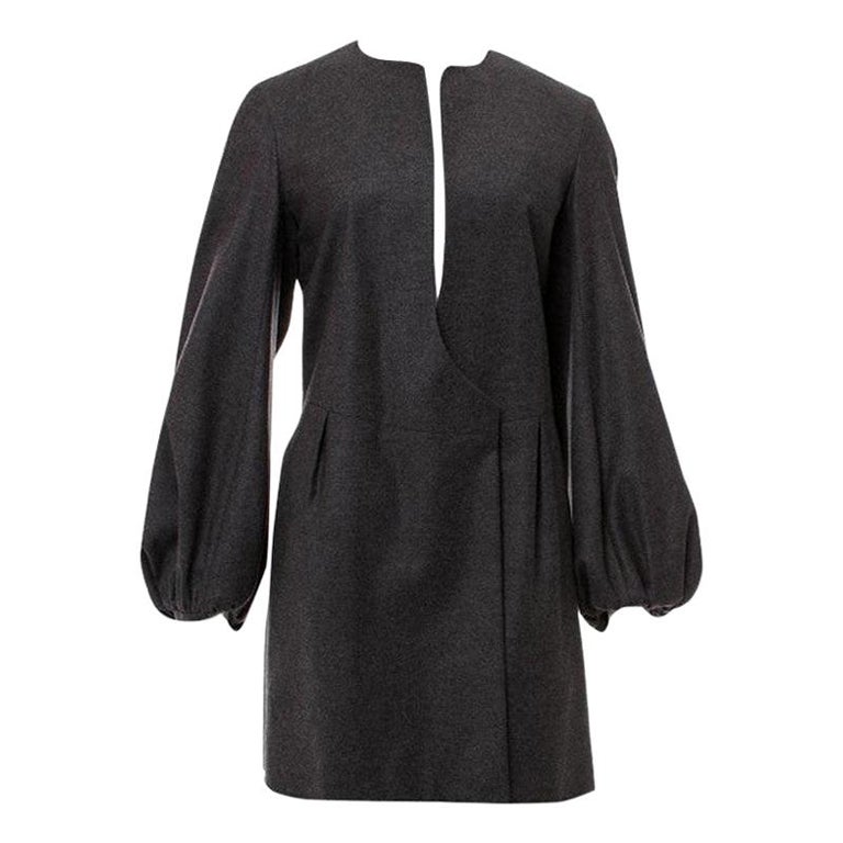 New Yves Saint Laurent  F/W 2007 Runway Wool Cashmere Coat Dress Sz 36