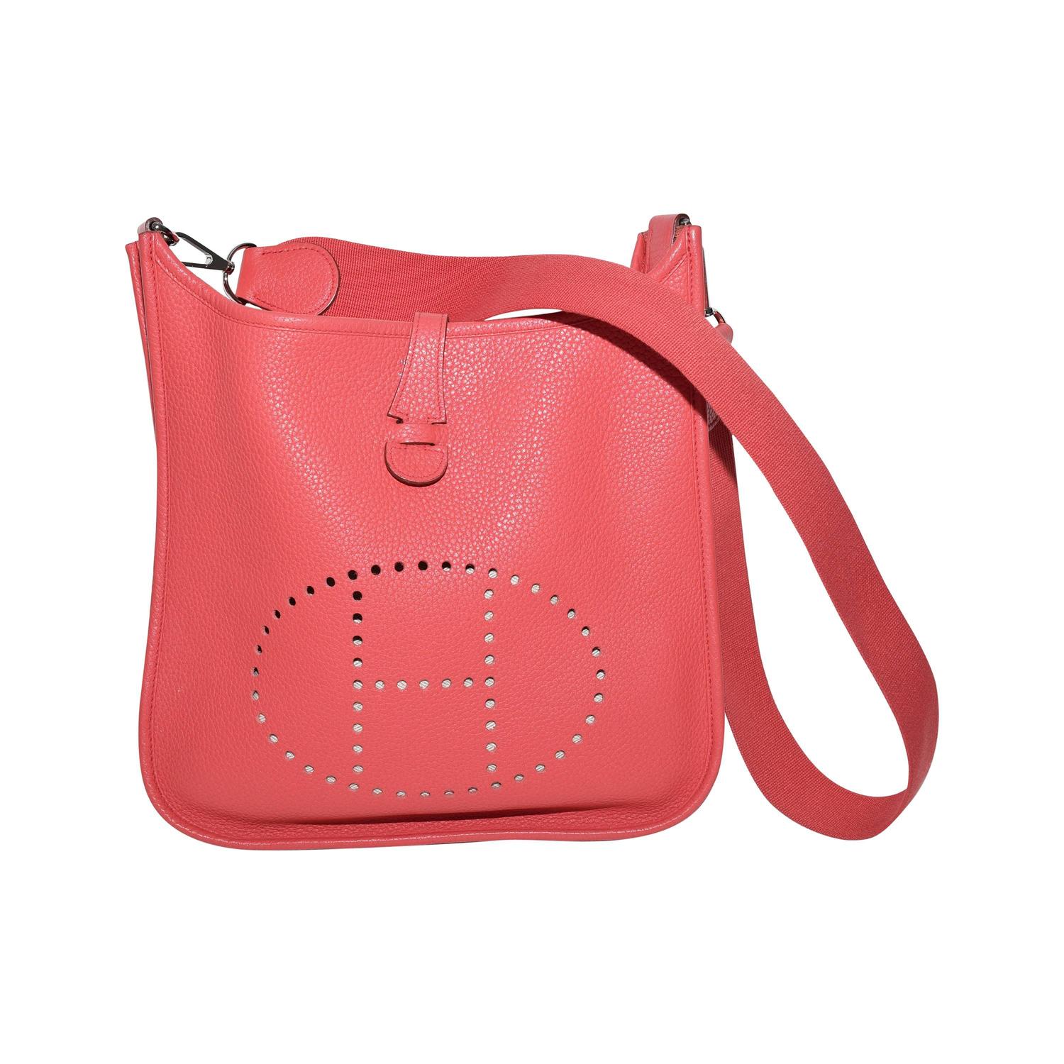 Hermes \u0026quot;Evelyn \u0026quot; PM Cross Body Shoulder Bag \u0026quot;Flamingo \u0026quot; Circa ...  