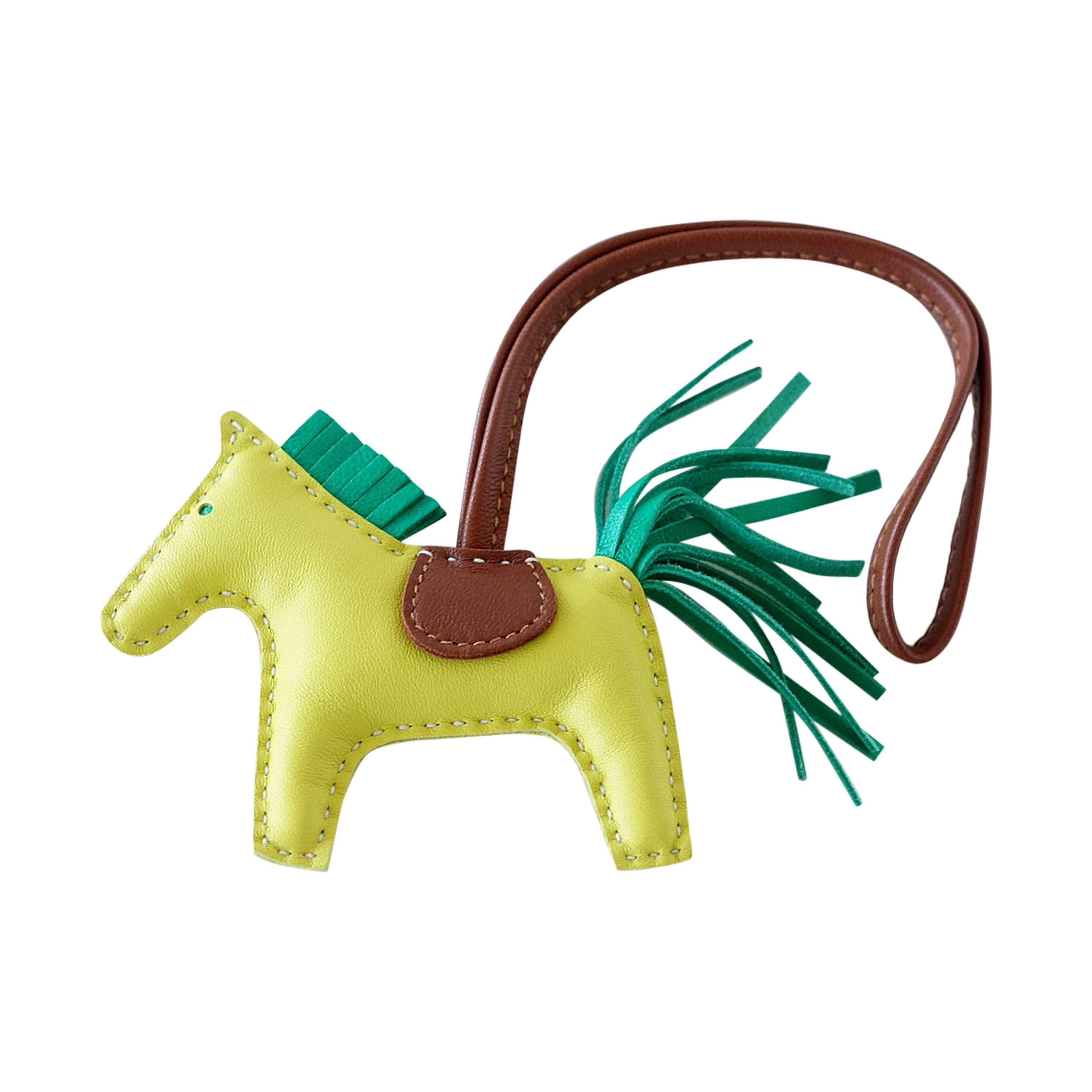 HERMES Rodeo lime pm Horse Charm for Birkin or Kelly