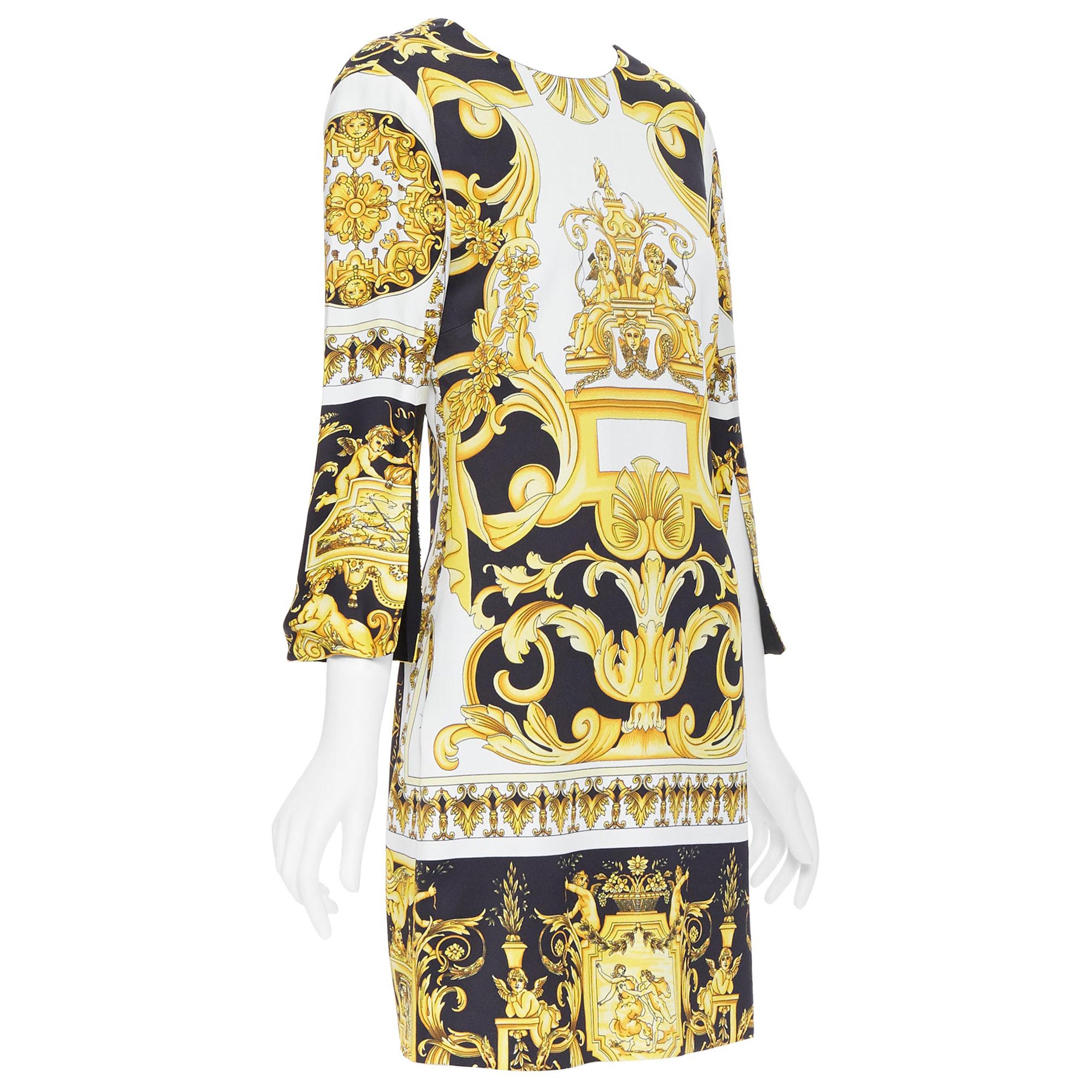 new VERSACE Signature Baroque Cherub Medusa printed viscose shift