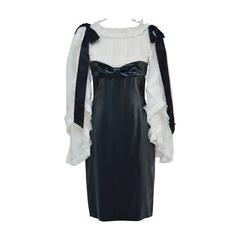Beautiful CHANEL Silk  Dress With Bow's  '09  Size 38