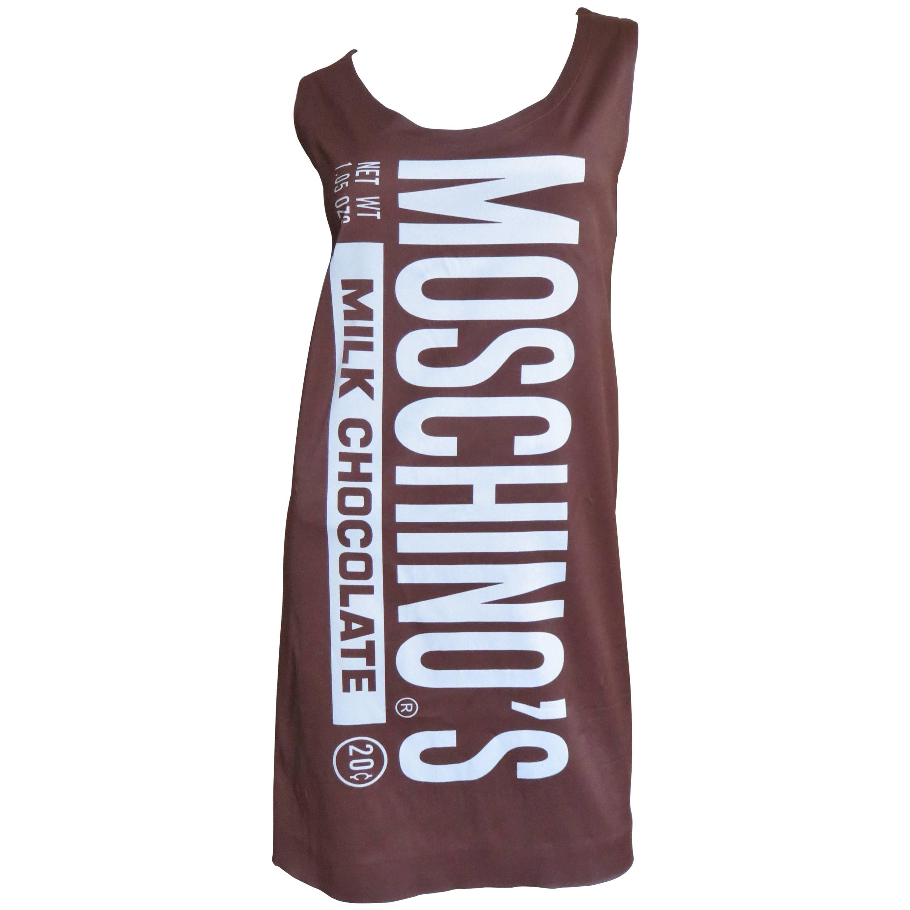 Jeremy Scott Moschino Chocolate Bar Dress