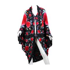 Antique Chinese Embroidered Silk Cocoon Coat