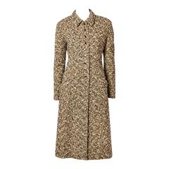 Valentino Fitted Tweed Coat