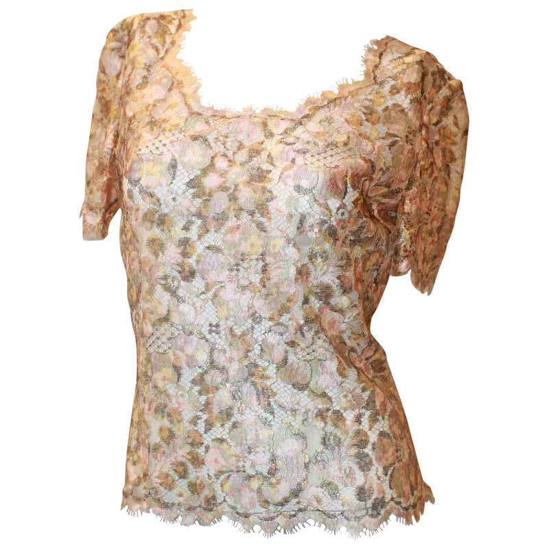 Victorian Organic Cotton and Lace Top Hand Embroidered With Butterflies ...
