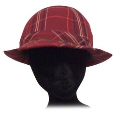Plaid 1970's Hat