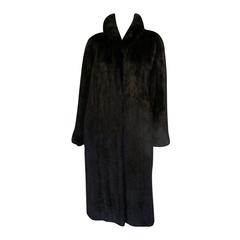 beautiful black diamond mink fur coat