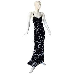 1996 Gianni Versace Animal Print Medusa Dress Gown