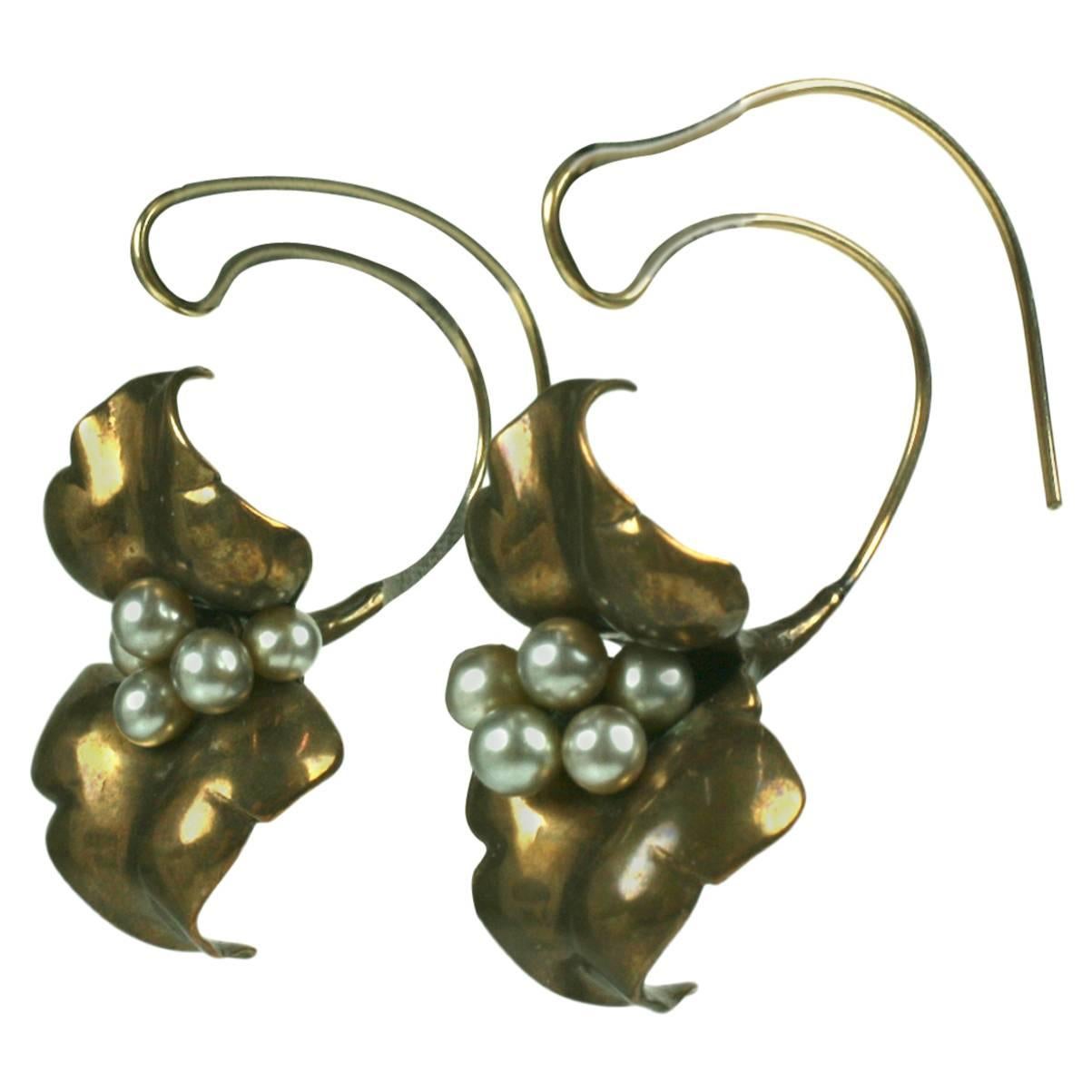 Unusual Artisan Cala Lily Earrings